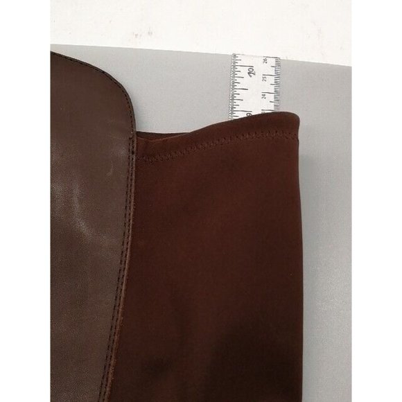 Vince Camuto Womens Boots Pauletta Brown Leather Zip Knee High Wide Calf 9.5 - Picture 10 of 14